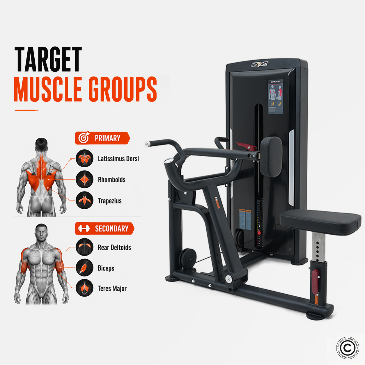 Insight Fitness Low Row - SA005