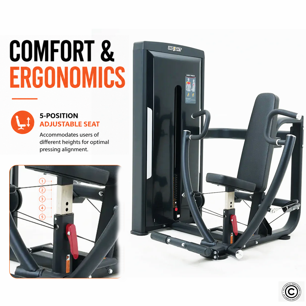 Insight Fitness Seated Chest Press - SA035