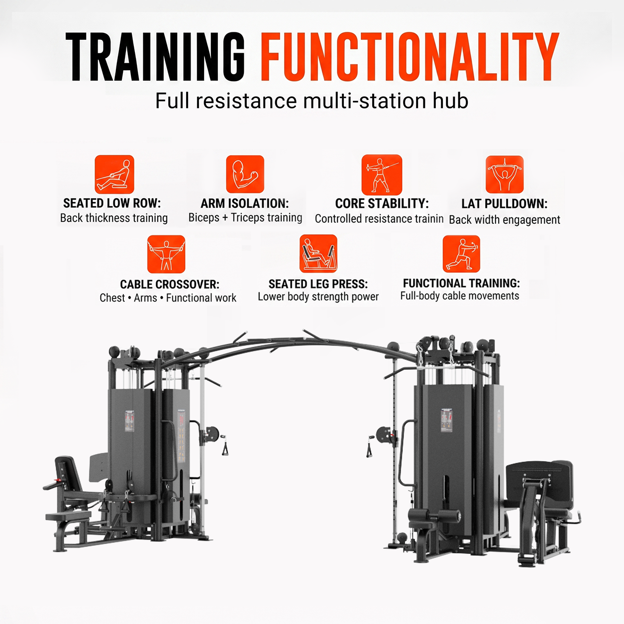 Insight Fitness 8 Stack Multi Station - SA039