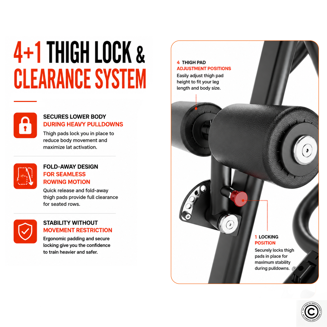 Insight Fitness Adjustable Pull down & Row - SA041