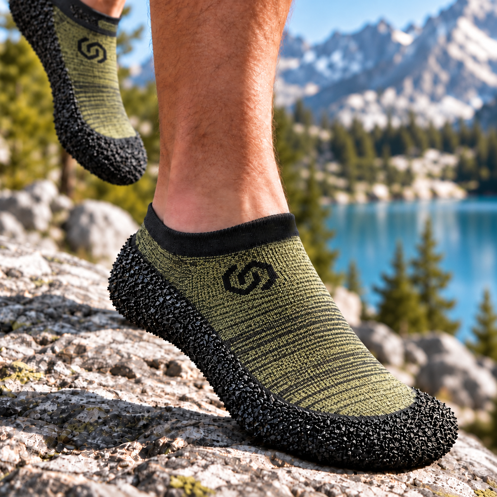 Skinners Adults Minimalist Footwear - Olive Green