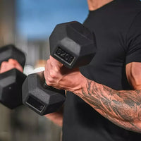 Thumbnail for Rubber Hex Dumbbells Set - 2.5 Kg - 50 Kg ( 20 Pairs ) - Bundle Offer