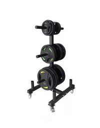 1441 Fitness Commercial Plate Rack and Bar Holder with Wheels