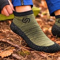Thumbnail for Skinners Adults Minimalist Footwear - Olive Green