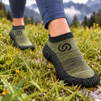 Thumbnail for Skinners Adults Minimalist Footwear - Olive Green