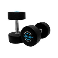 1441 Fitness | 2.5 KG - 50 KG Premium Rubber Round Dumbbells (Sold as Pair)