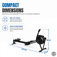 Thumbnail for 1441 Fitness Air Rowing Machine - 41FLR32