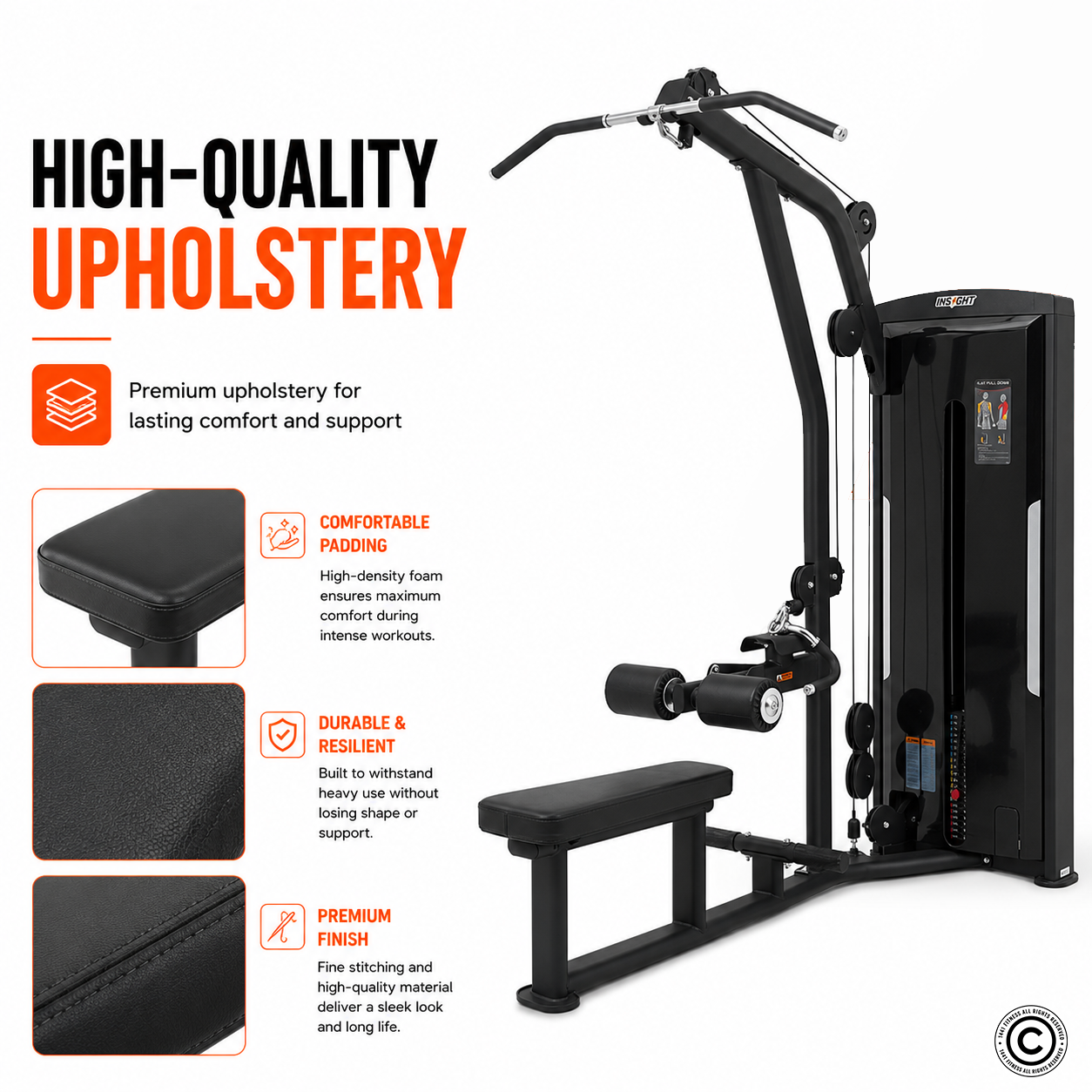Insight Fitness Lat Pull Down and Mid Row - SA026