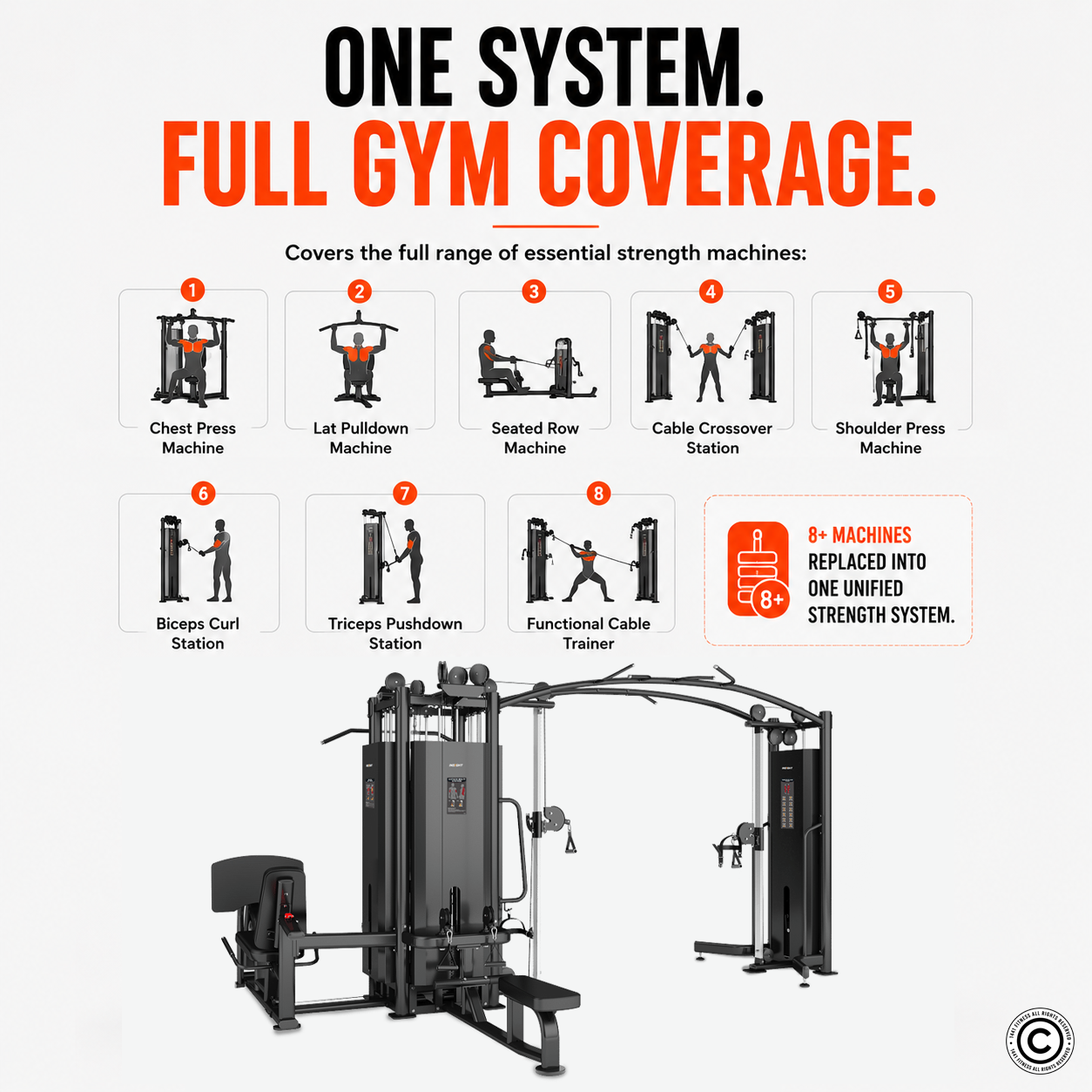 Insight Fitness 5 Stack Multi Station - SA038