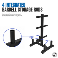 Thumbnail for 1441 Fitness Olympic Plate Tree with 4 Bar Holder1441 Fitness - شجرة الألواح الأولمبية مع حامل 4 قضبان