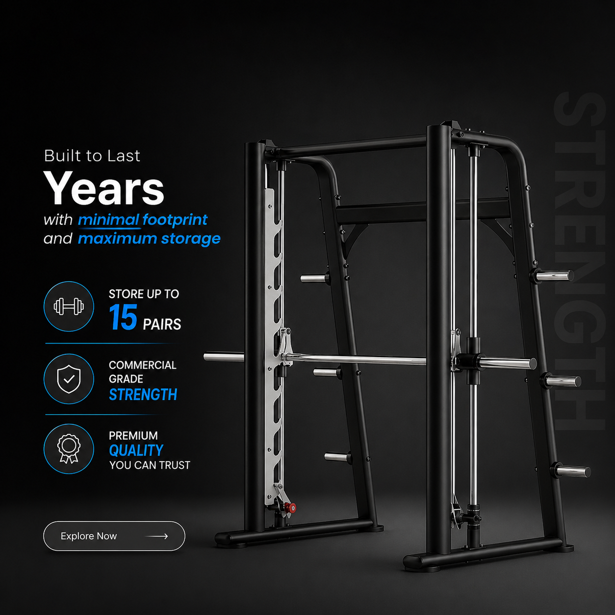 Insight Smith Machine Insight Fitness Commercial Smith Machine - DR030