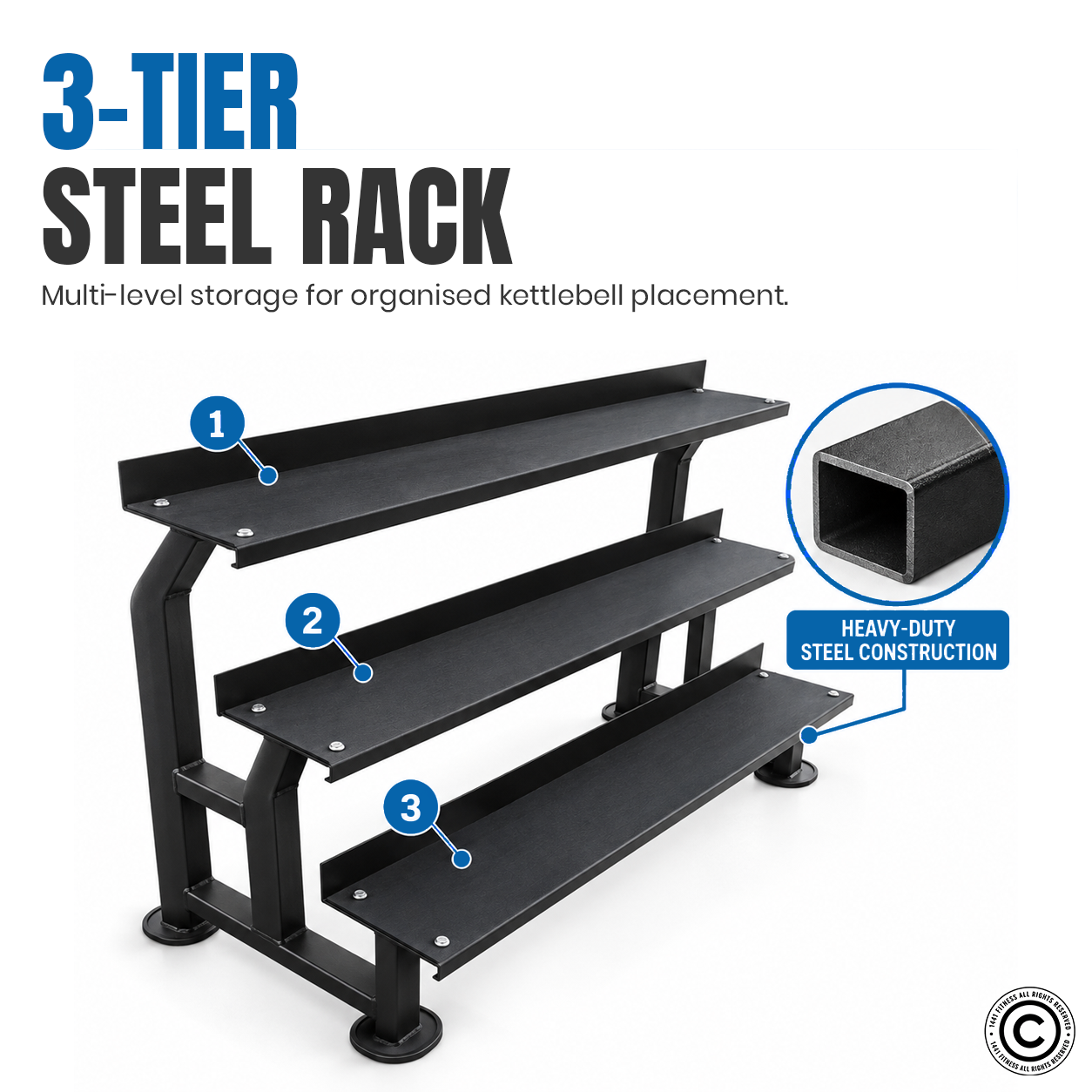 1441 Fitness Kettlebell Rack for 18 Pcs