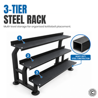 Thumbnail for 1441 Fitness Kettlebell Rack for 18 Pcs