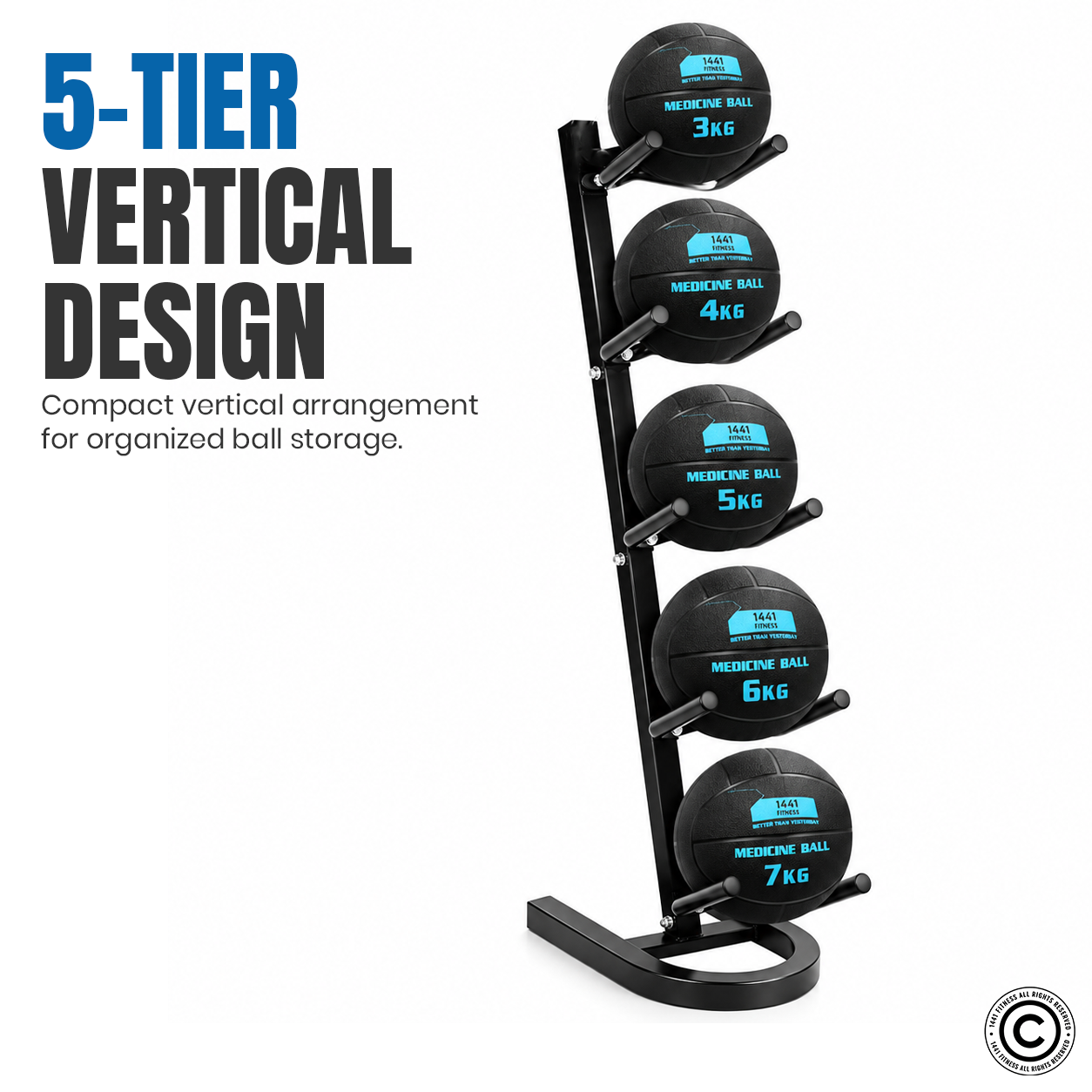 1441 Fitness Professional Pharmaceutical Ball Rack - MND-WG212
