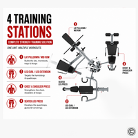 Thumbnail for Insight Fitness 4 Station Multi Gym BS004 with Leg Press