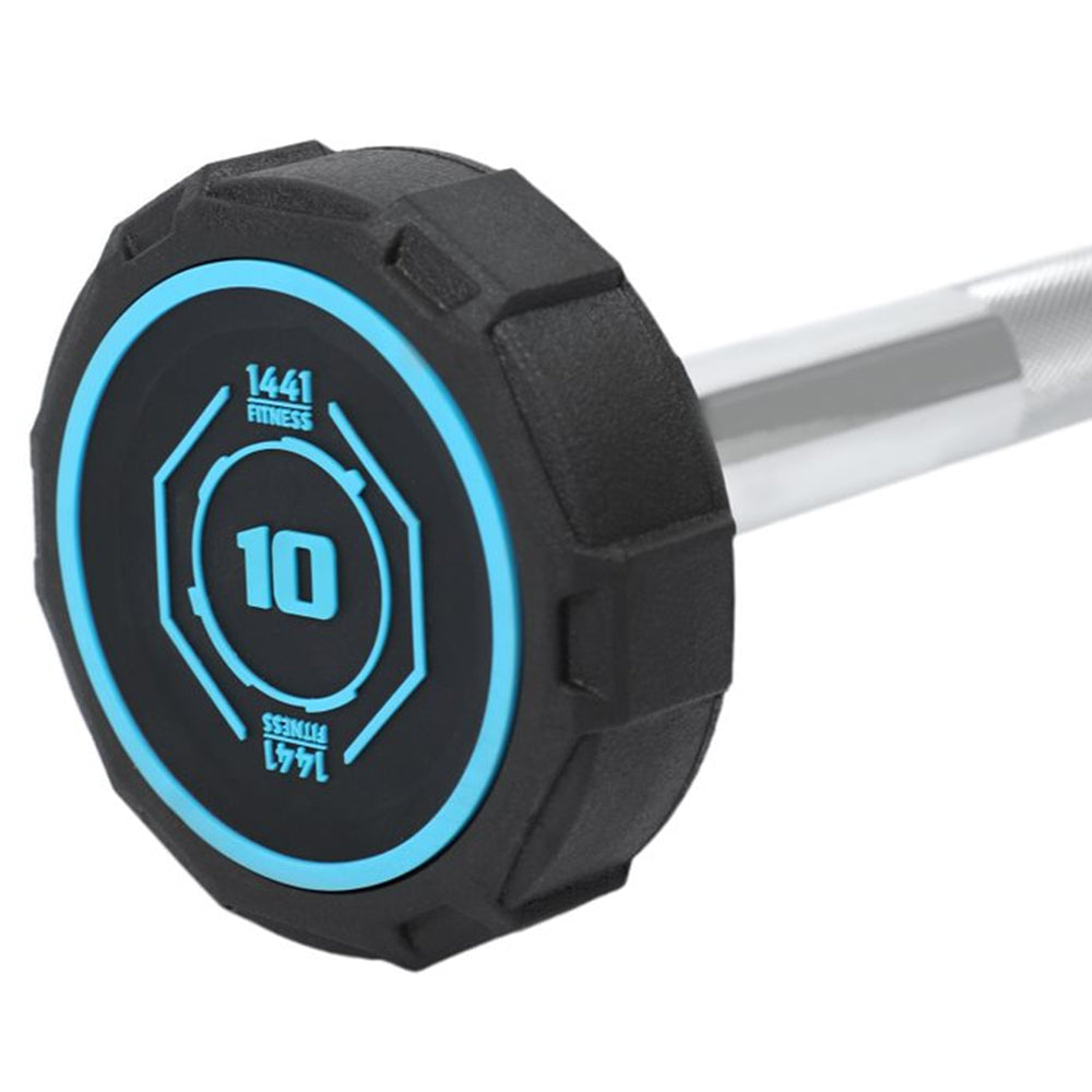 Fixed Curl PU Barbell Set - 10 Kg to 30 Kg - Bundle Offer