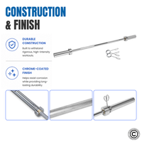 Thumbnail for 1441 Fitness 4 ft Olympic Bar with Collars - 7 kg