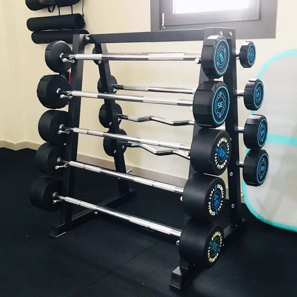 1441 Fitness - حامل باربل باللون الأسود -10 قطع