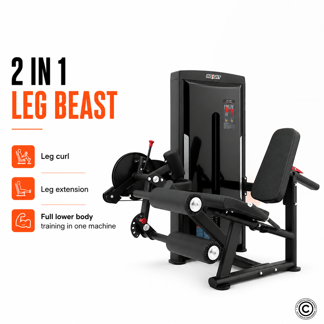 Insight Fitness Leg Curl & Leg Extension - SA025