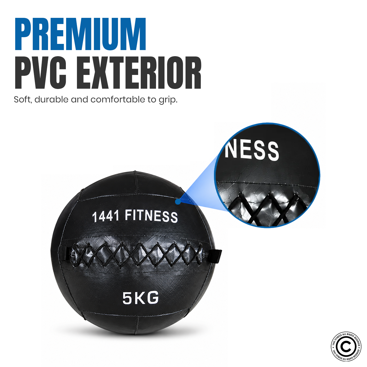 1441 Fitness Premium Wall Balls - ( 3 KG to 15 KG)