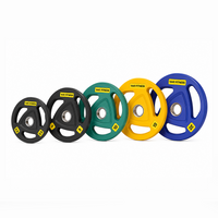 Thumbnail for 1441 Fitness Tri Grip Color PU Olympic Plates 2.5 Kg to 20 Kg - 1 Year Warranty