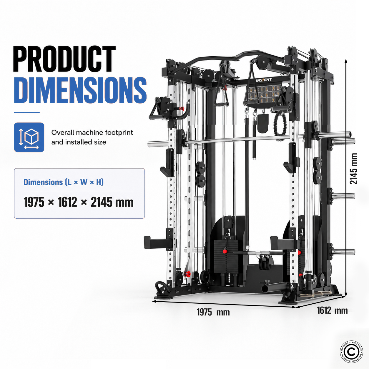 Insight Fitness Multi Function with Smith Machine - C5