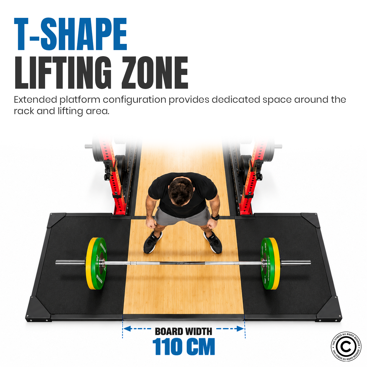 1441 Fitness T Shape Weight Lifting Platform