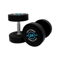 1441 Fitness | 2.5 KG - 50 KG Premium Rubber Round Dumbbells (Sold as Pair)