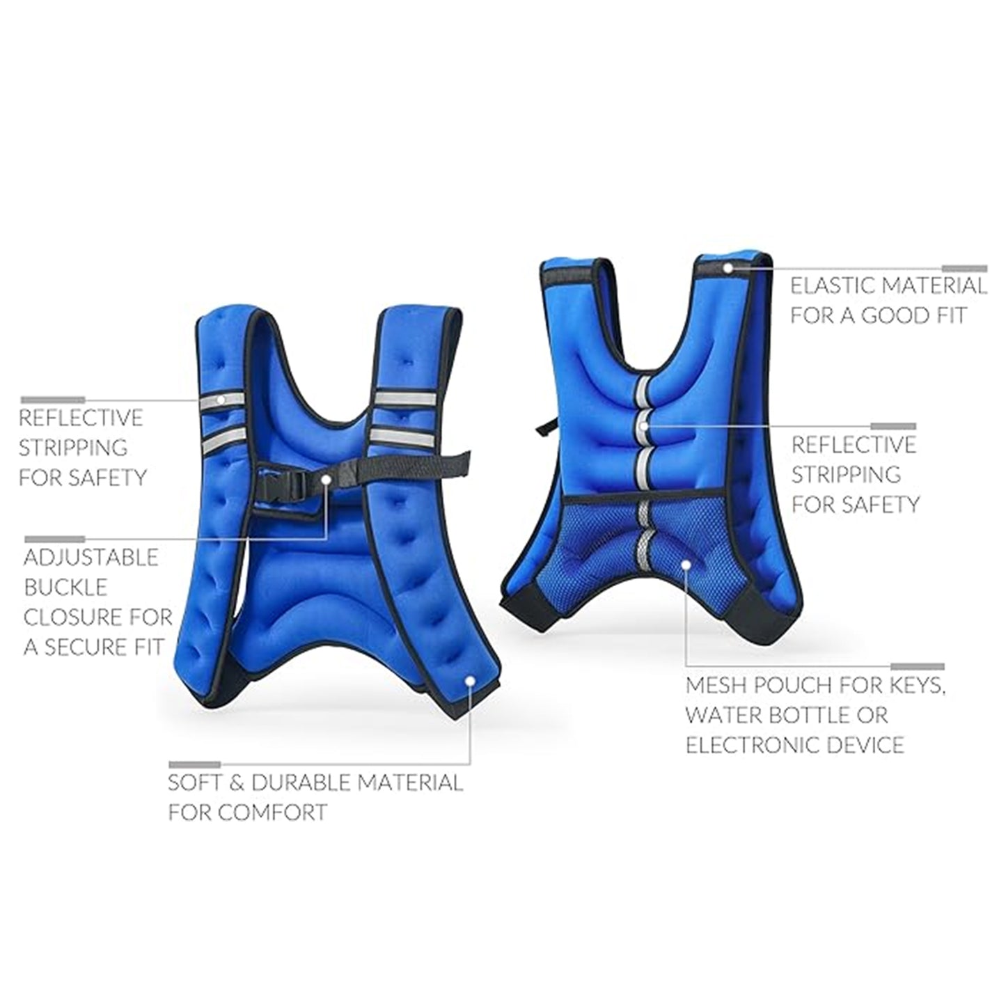 1441 Fitness Neoprene Weight Vest - 10 Kg