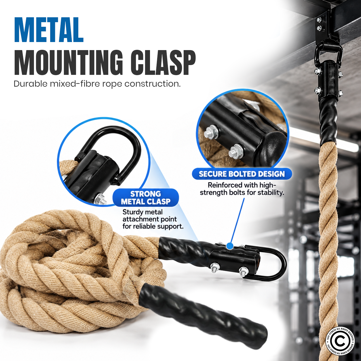 1441 Fitness Climbing Rope - 6 Meter