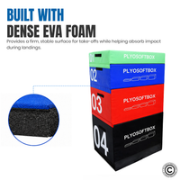 Thumbnail for 1441 Fitness 4-in-1 Multi Color Adjustable Soft Plyo Box