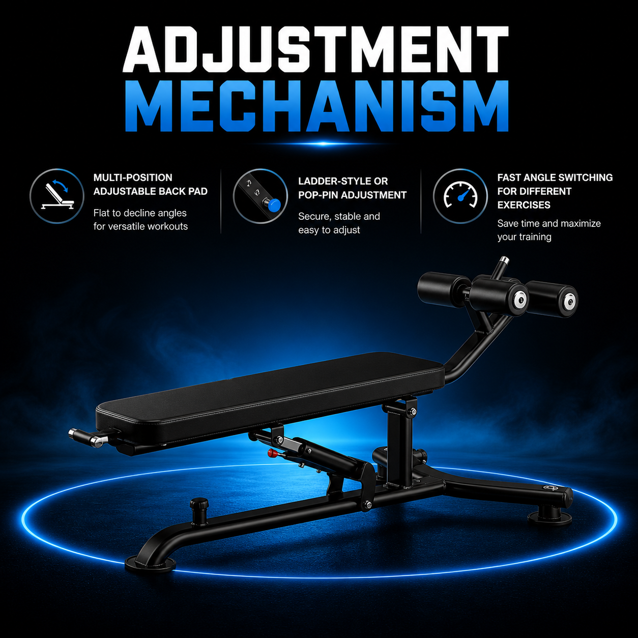 Insight Fitness Decline Adjustable Bench - DR025