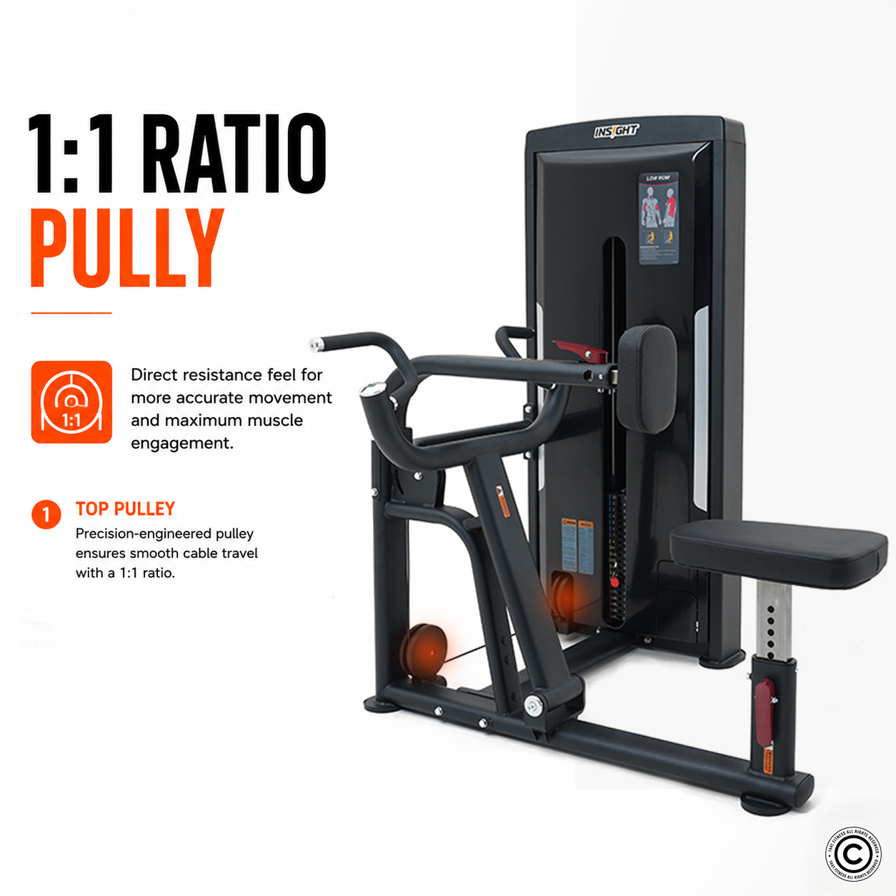 Insight Fitness Low Row - SA005
