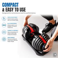 Thumbnail for 1441 Fitness Adjustable Dumbbell Set - 5 Kg - 40 Kg