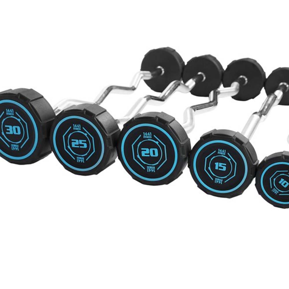 Fixed Curl PU Barbell Set - 10 Kg to 30 Kg - Bundle Offer