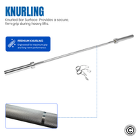 Thumbnail for 1441 Fitness 7 Ft Olympic Barbell with Collars - 20 Kg