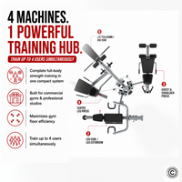 Thumbnail for Insight Fitness 4 Station Multi Gym BS004 with Leg Press