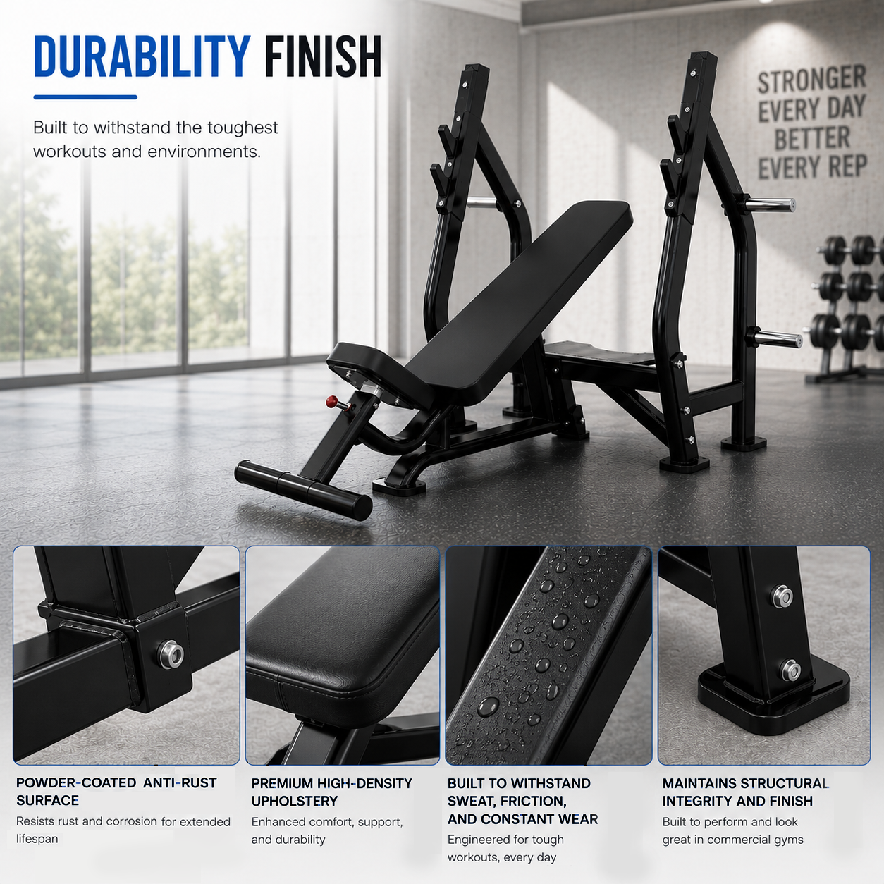 Insight Fitness Incline Olympic Bench - DR005