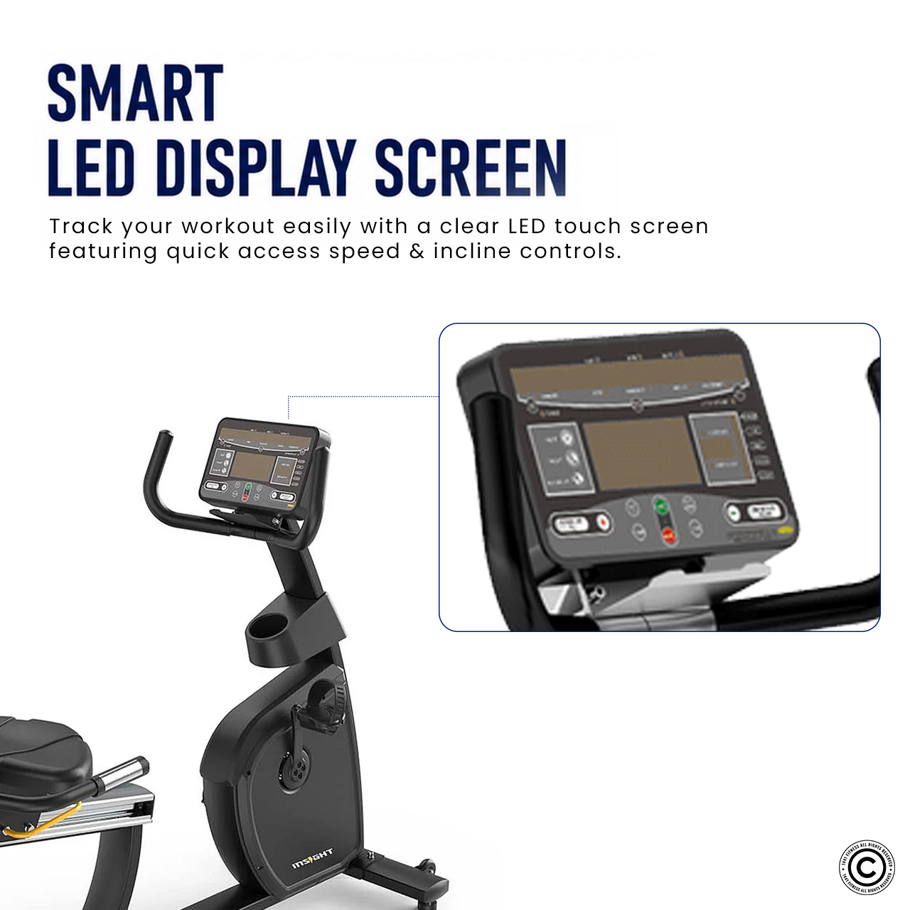 Insight Fitness Recumbent Bike -  CR-6000