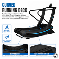 Thumbnail for 1441 Fitness Curved Treadmill - 41FLC90