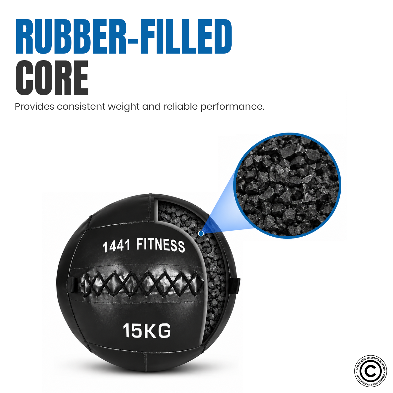 1441 Fitness Premium Wall Balls - ( 3 KG to 15 KG)