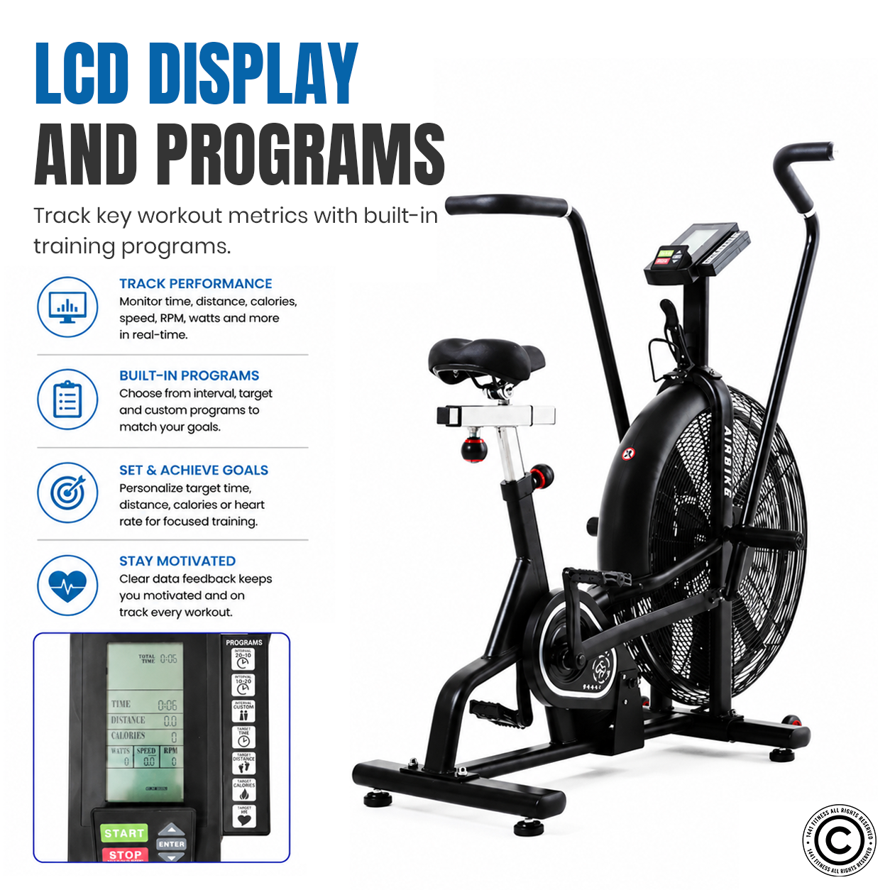 1441 Fitness Air Bike - 41FLA815