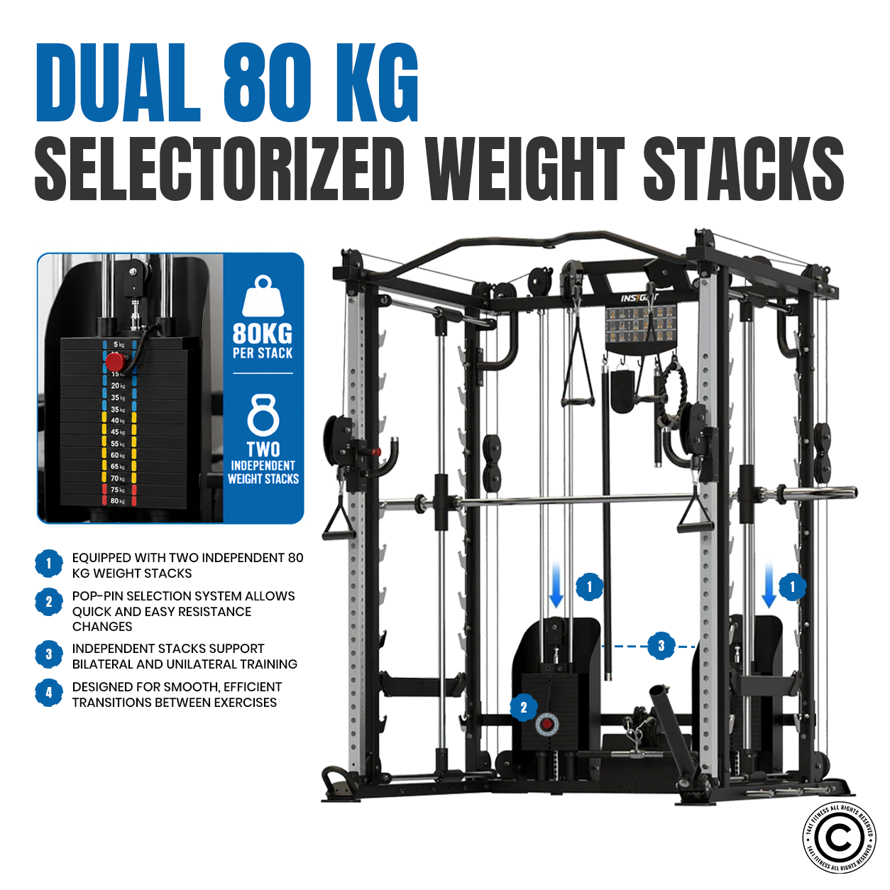 Insight Fitness Multi Function with Smith Machine - C9
