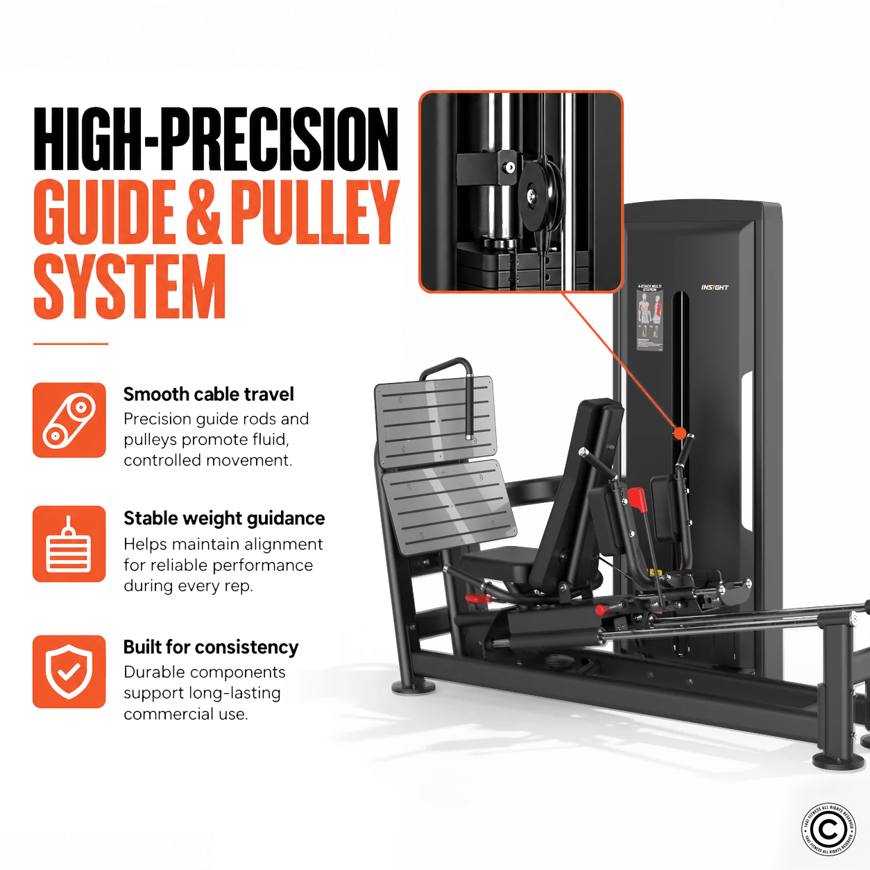 Insight Fitness Seated Leg Press / Hack Squat - SA040