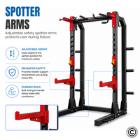Thumbnail for 1441 Fitness Commercial Squat Rack - J611