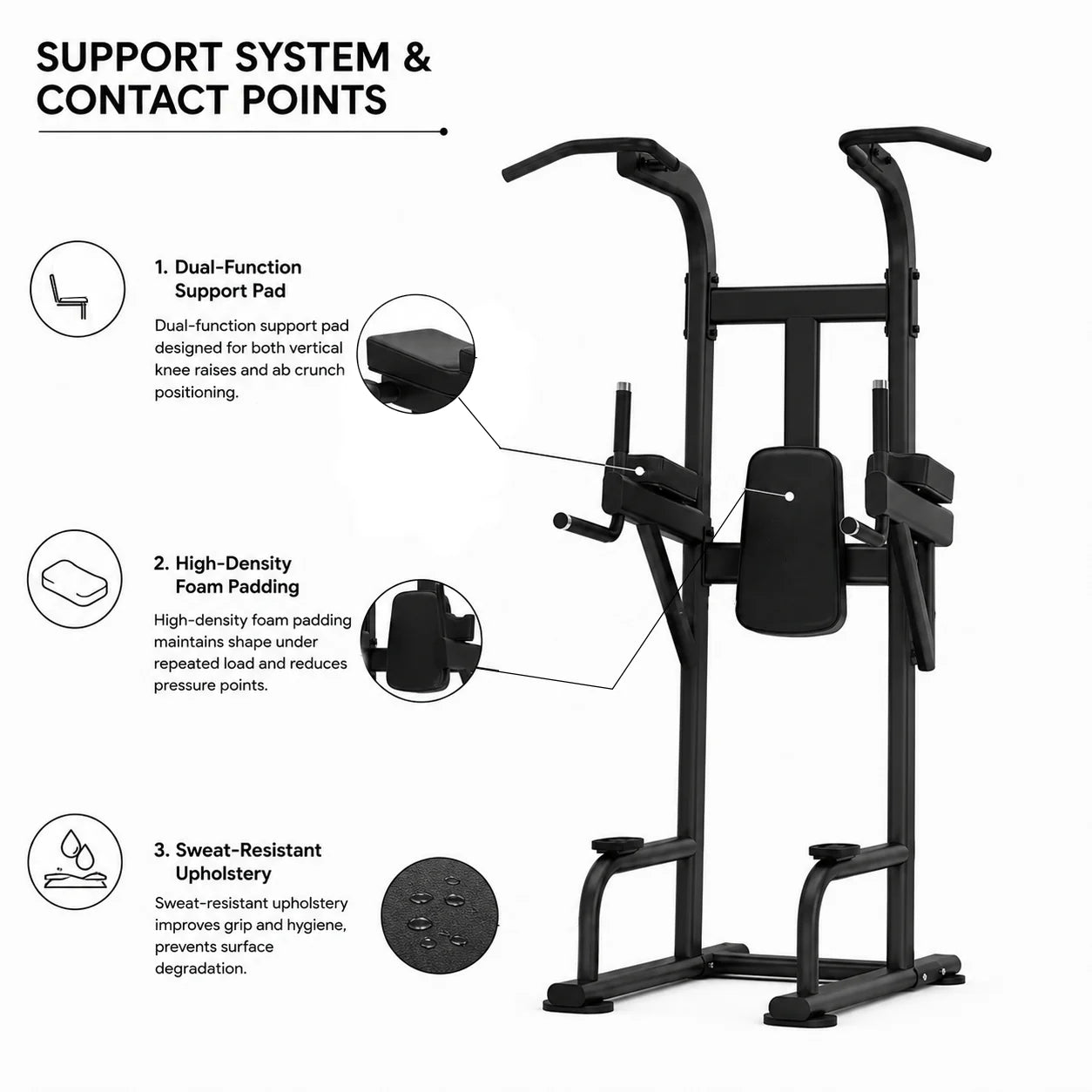 Insight Fitness Vertical Knee Rise / Dip - DR008