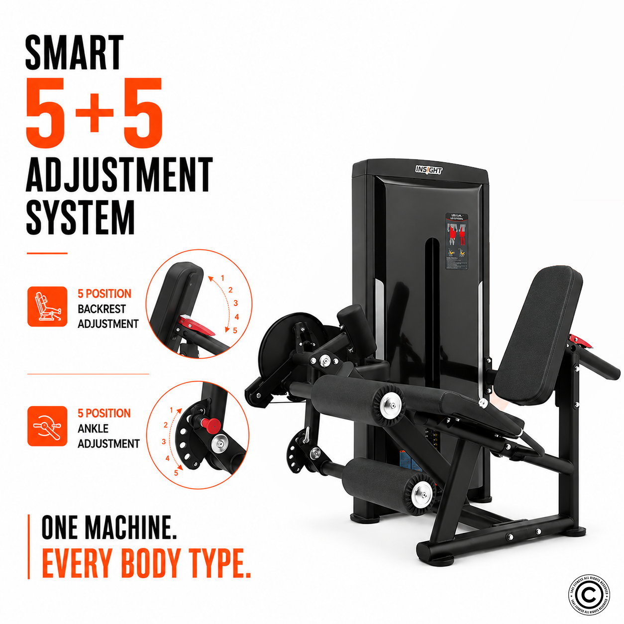 Insight Fitness Leg Curl & Leg Extension - SA025