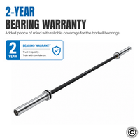 Thumbnail for Weightlifting / Powerlifting Barbell Bar - Black