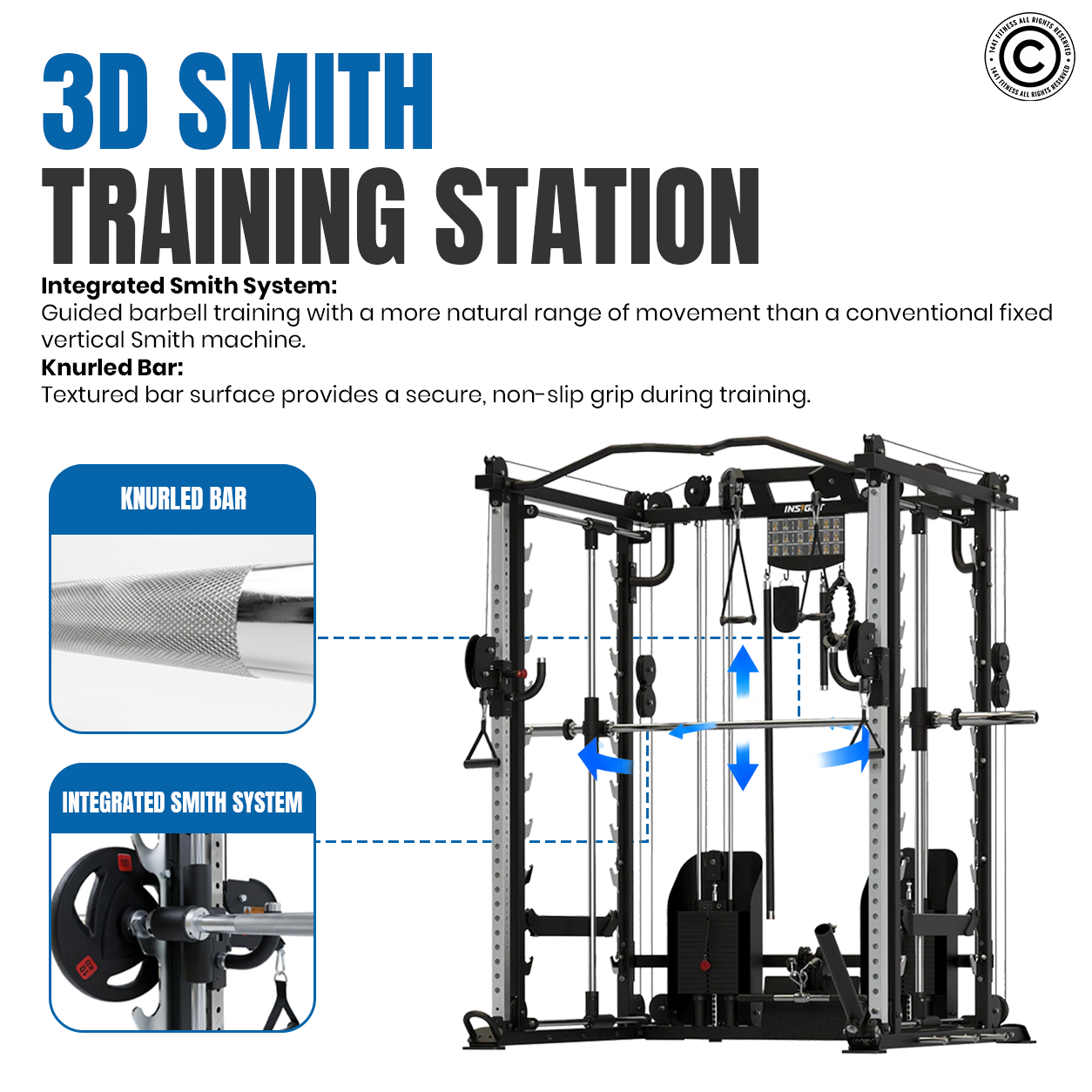 Insight Fitness Multi Function with Smith Machine - C9