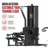 Thumbnail for Insight Fitness 4 Station Multi Gym BS004 with Leg Press